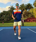 Men's Slice of Sunset Pickleball Shirt