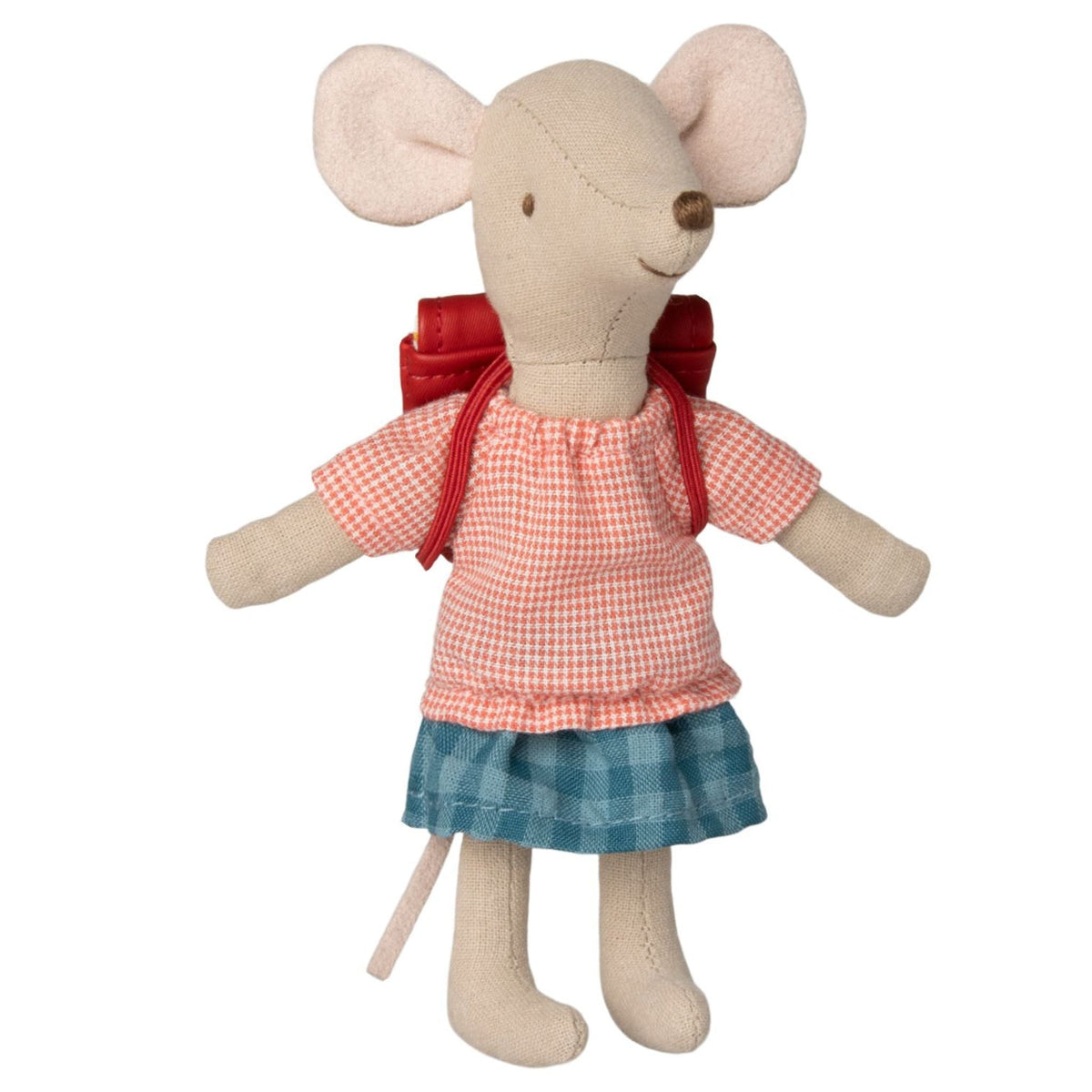 Big Sister Tricycle Mouse with a Backpack  - Red