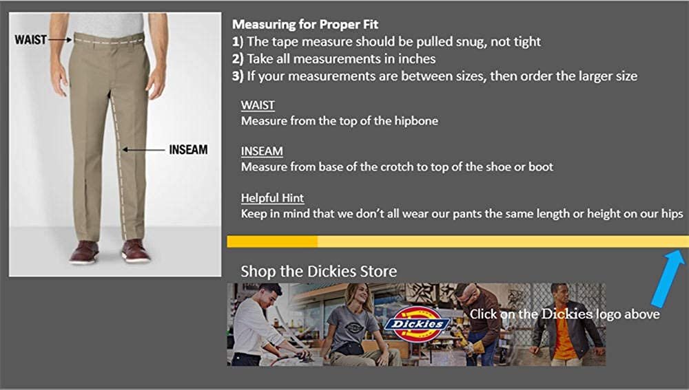 Dickies Men's Skinny-Straight Double Knee Work Pant