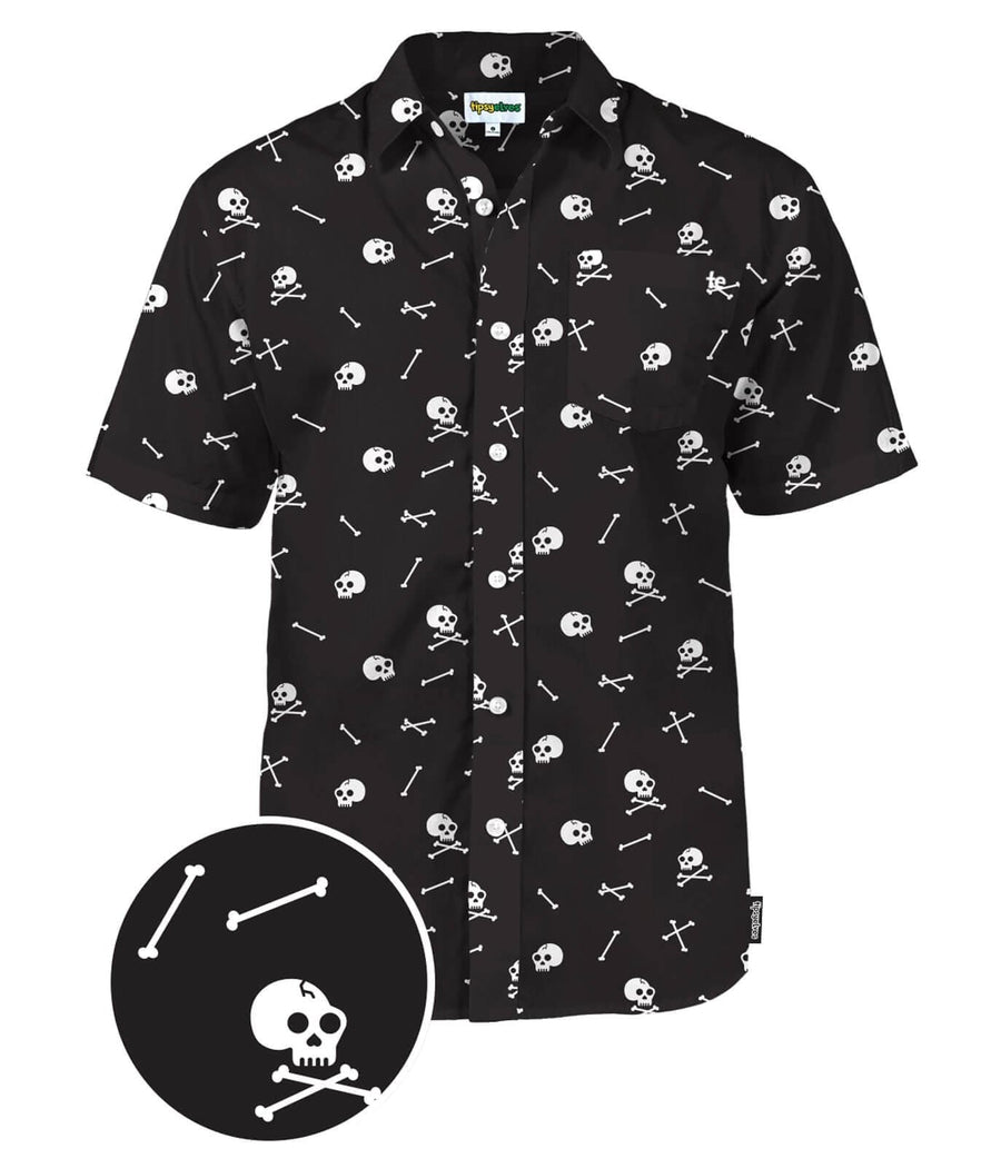 Men's Skeleton Button Down Shirt