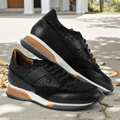 Men's Leather Sneakers - Great for the Office, Casual Days (Aristotle Style)
