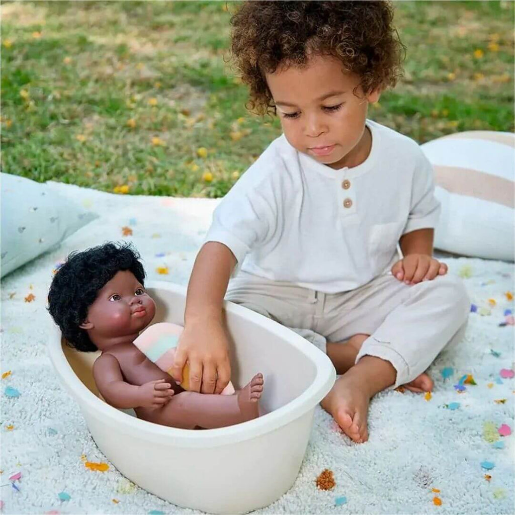 Doll Bathtub and Rainbow Sponge Set