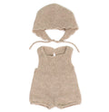 Knit Doll Outfit – 15" Romper & Bonnet