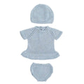Knitted Doll Outfit  - 15'' Dress & Hat