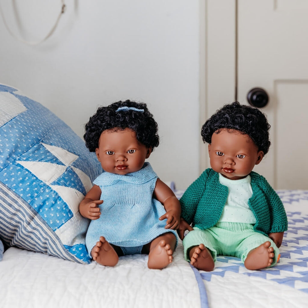 Knit Doll Outfit - 15" Dress & Headband