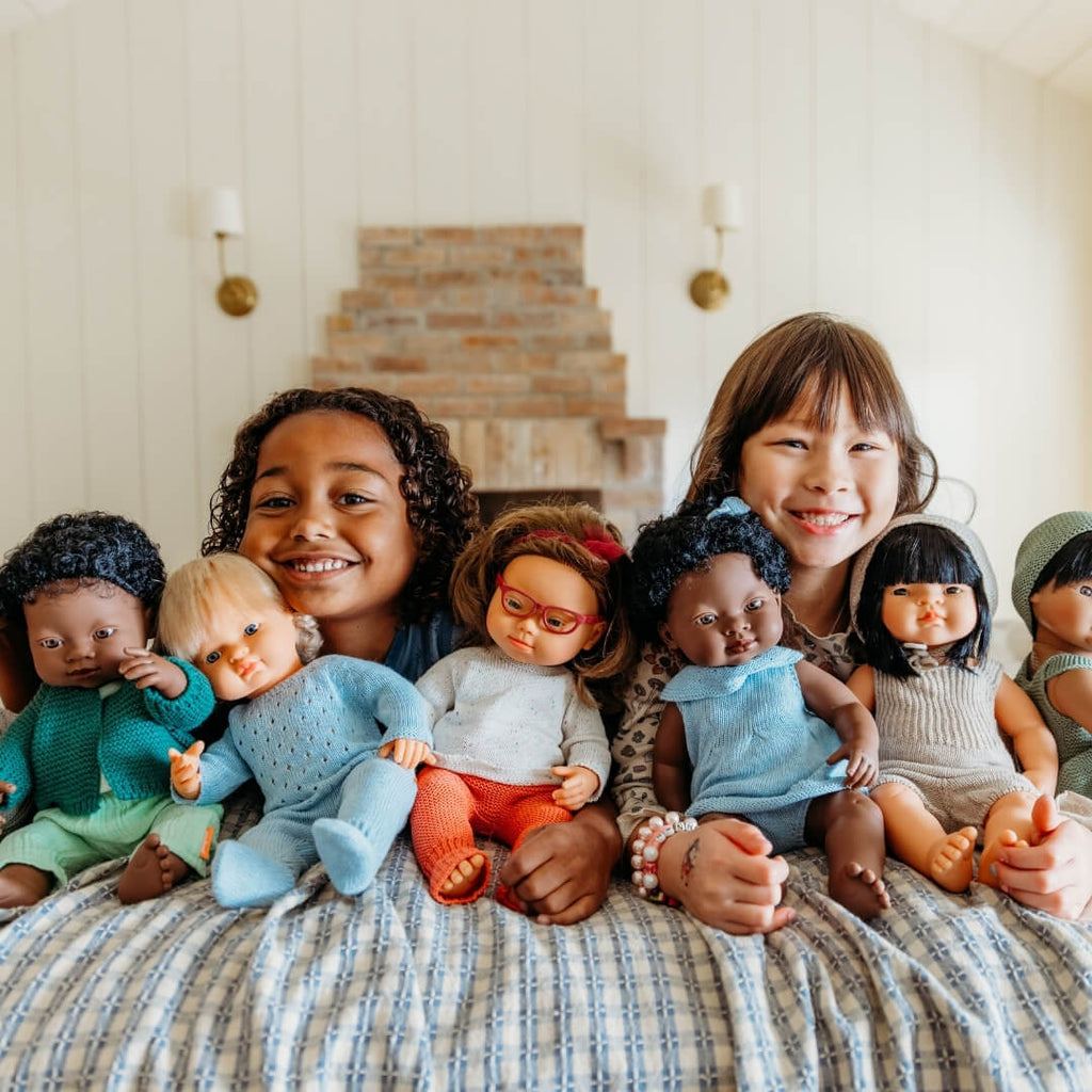 Knit Doll Outfit – 15" Romper & Bonnet