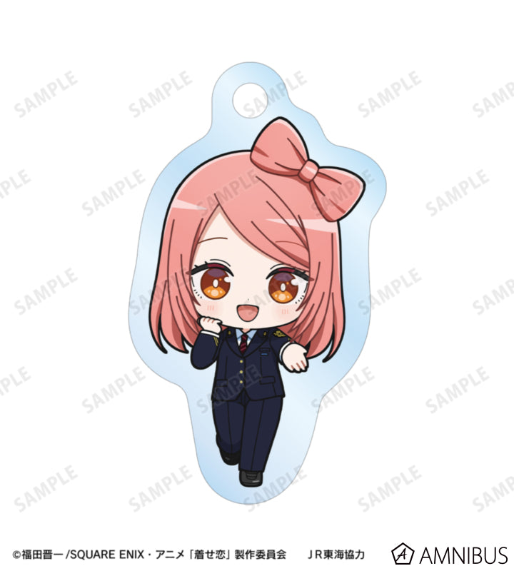 My Dress-Up Darling - Double Wire Acrylic Keychain Amane Himeno (Subaru) Chibi Station Attendant Ver. [Pre-Order Jan 2027]