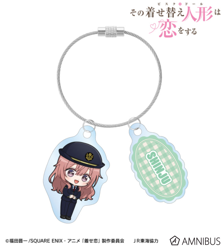 My Dress-Up Darling - Double Wire Acrylic Keychain Shinju Inui Chibi Station Attendant Ver. [Pre-Order Jan 2027]