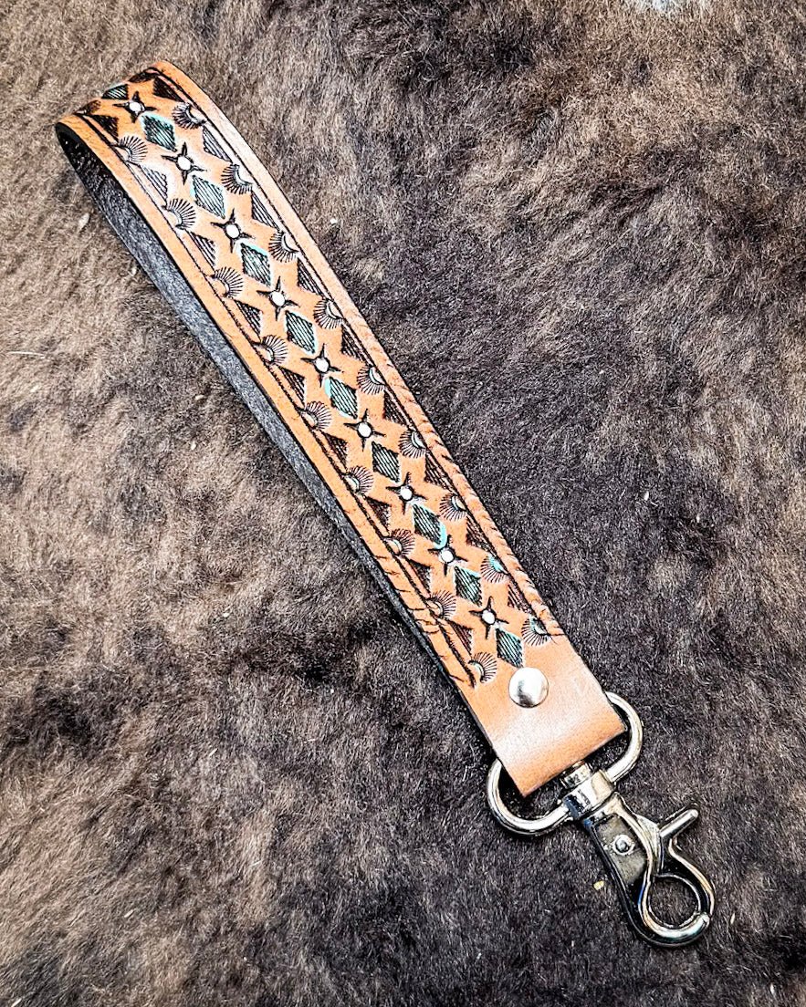 Canyon Spire Key Fob in Brown by Myra Bag