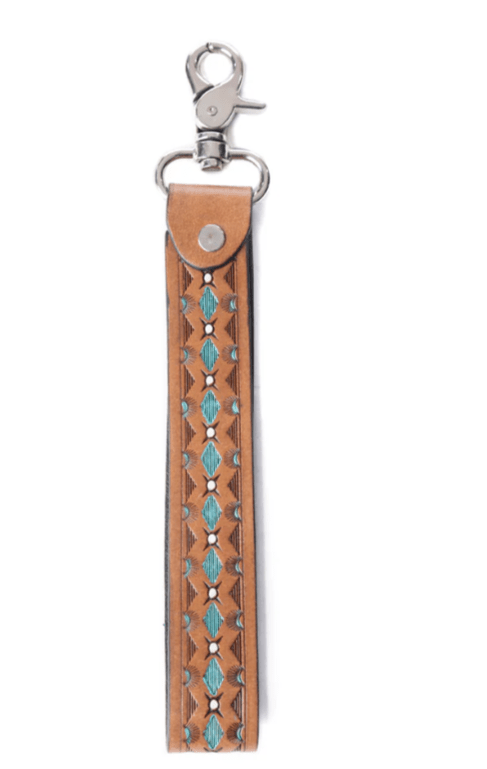Canyon Spire Key Fob in Brown by Myra Bag