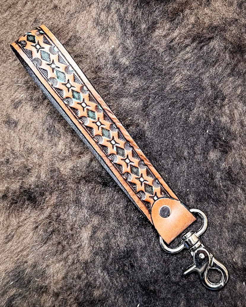 Canyon Spire Key Fob in Brown by Myra Bag