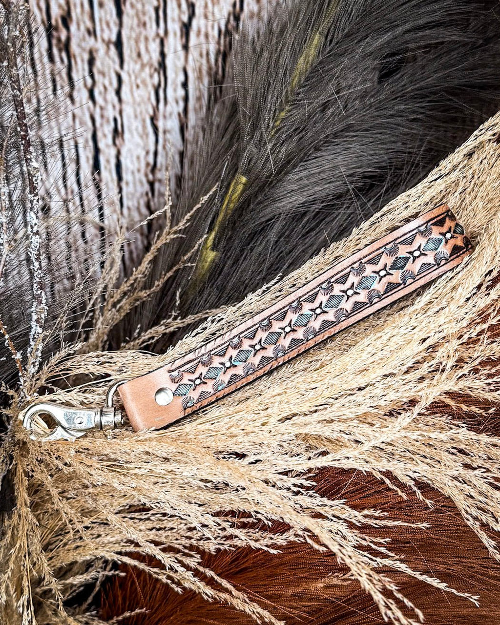 Canyon Spire Key Fob in Brown by Myra Bag