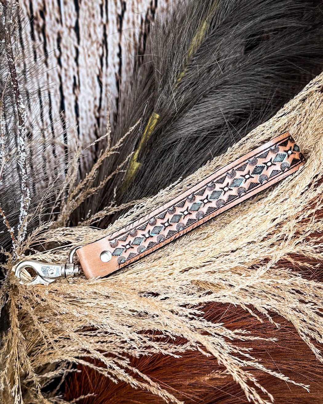 Canyon Spire Key Fob in Brown by Myra Bag