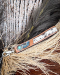 Far & Wide Hand-Tooled Key Fob by Myra Bag