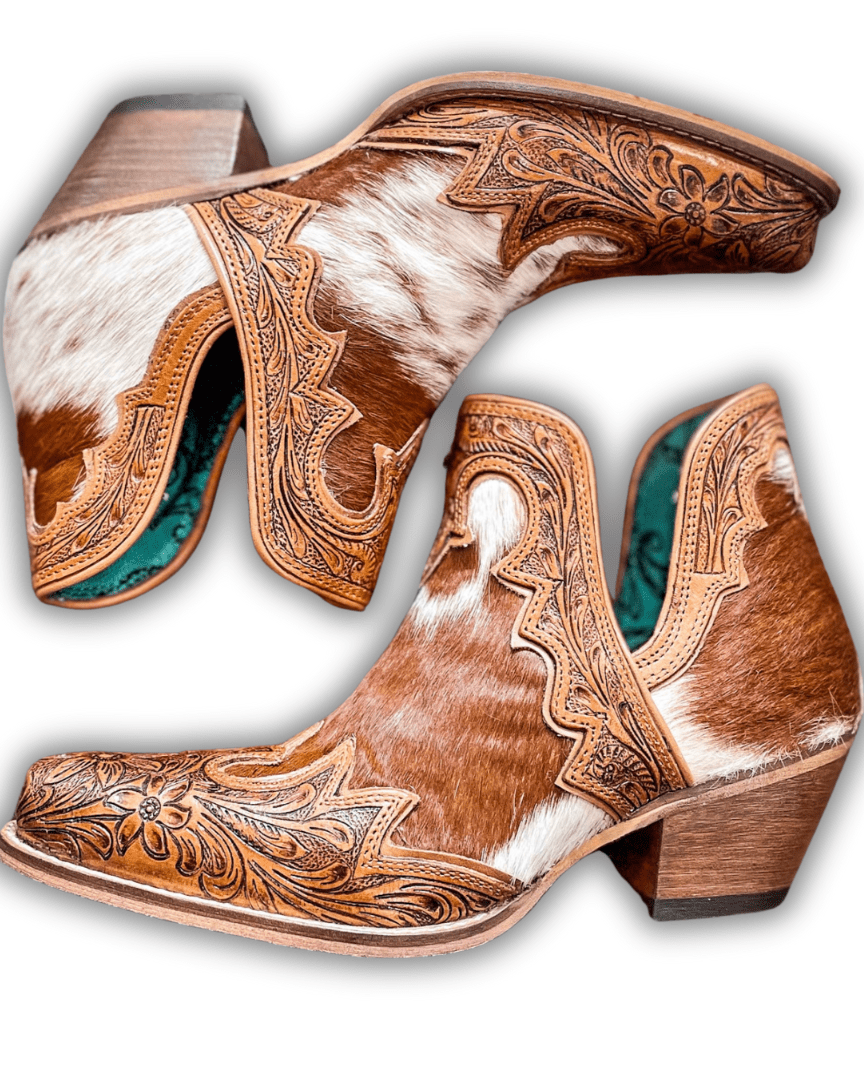 Frisco Falls Hand-Tooled Booties by Myra Bag