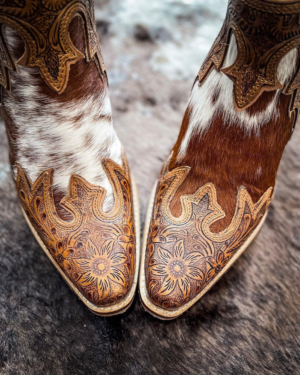 Frisco Falls Hand-Tooled Booties by Myra Bag