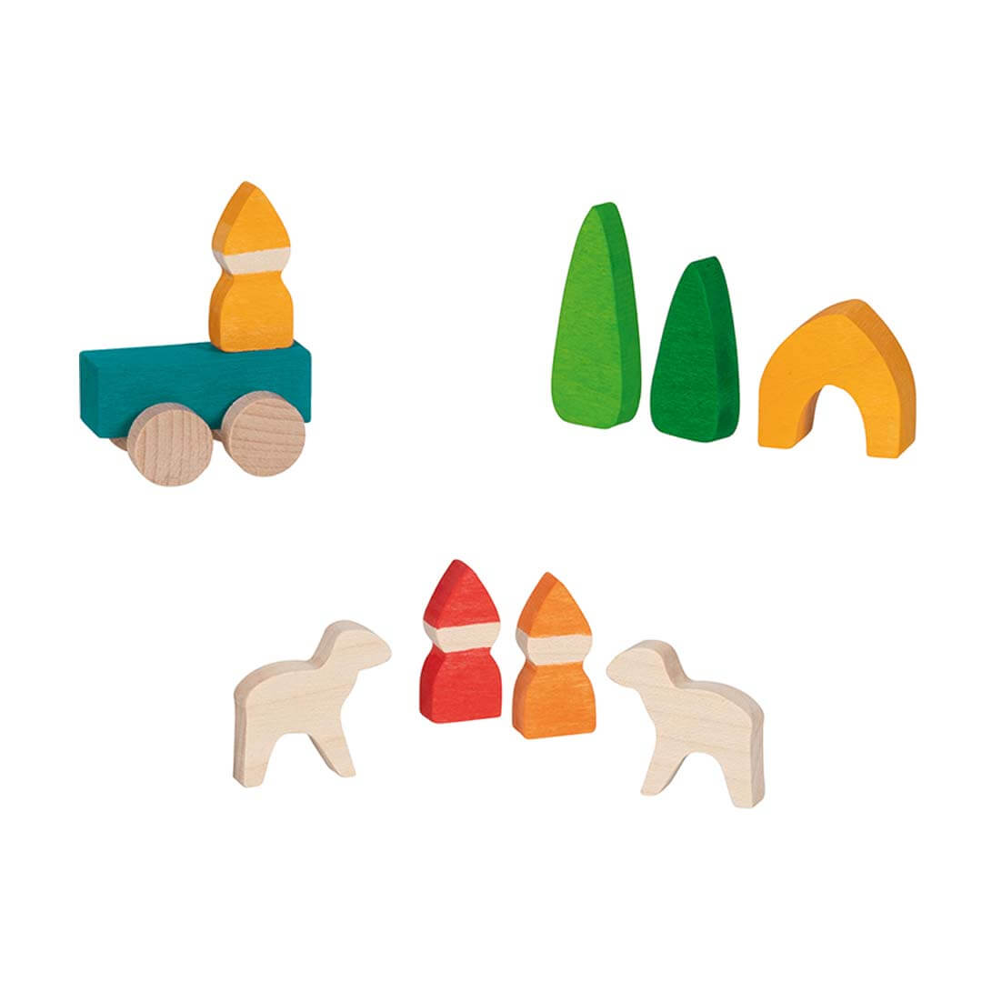 My Little Village Wooden Building Block Set