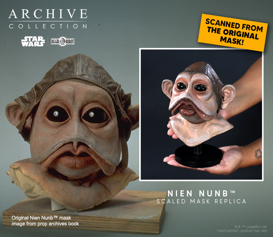 Star Wars Return of the Jedi: Nien Nunb Scaled Mask Replica Numbered Edition