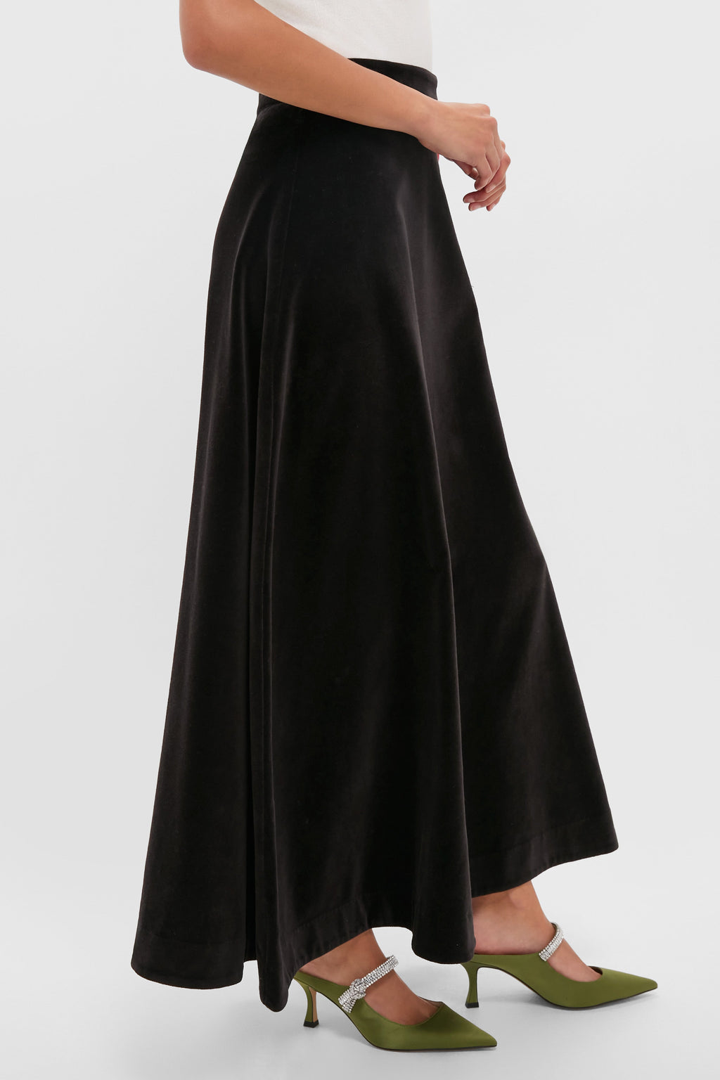 Black Velvet Whitley Skirt