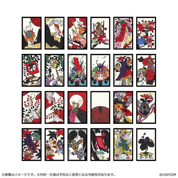 Okami 20th Anniversary - Sakura Hanafuda Flake Stickers (2 Types) [Pre-Order Mar 2027]
