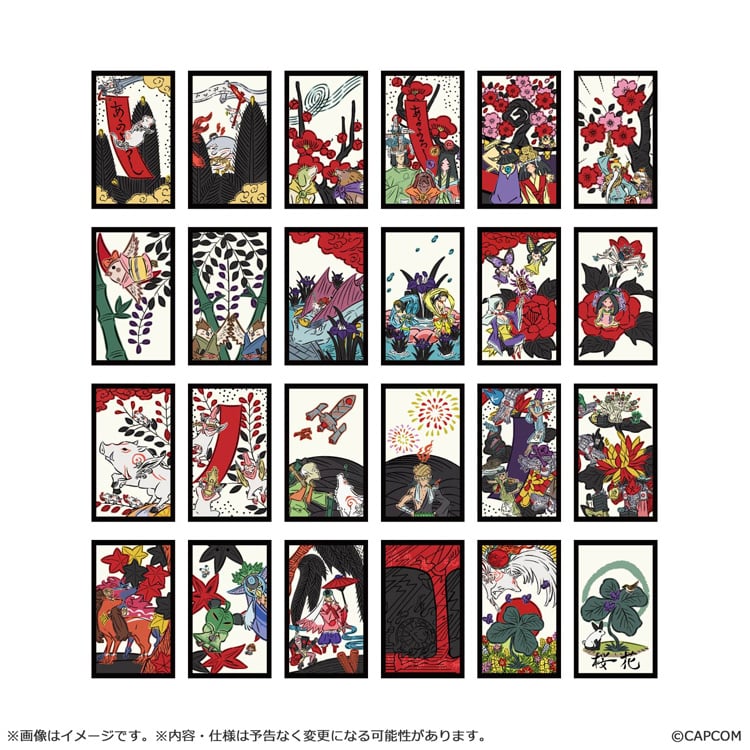 Okami 20th Anniversary - Sakura Hanafuda Flake Stickers (2 Types) [Pre-Order Mar 2027]