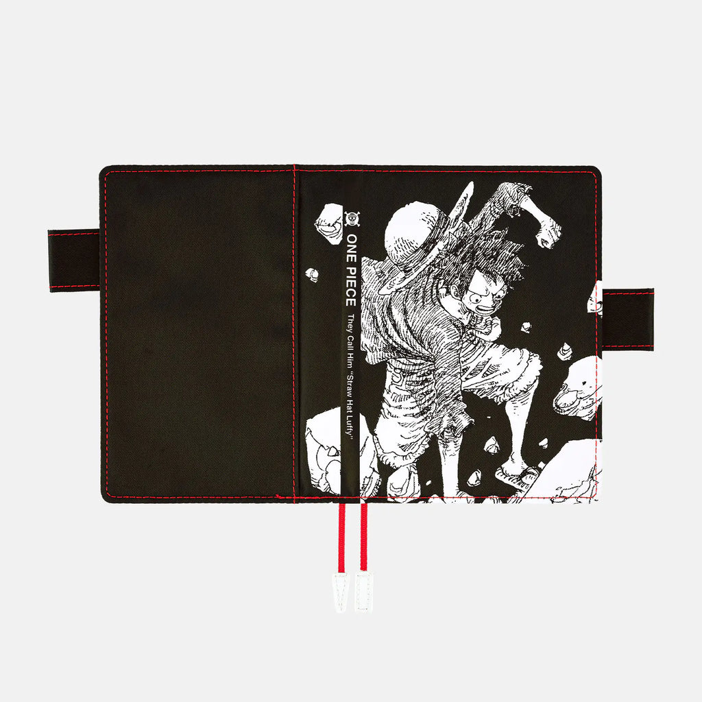 One Piece A6 - Straw Hat Luffy Black Planner Cover