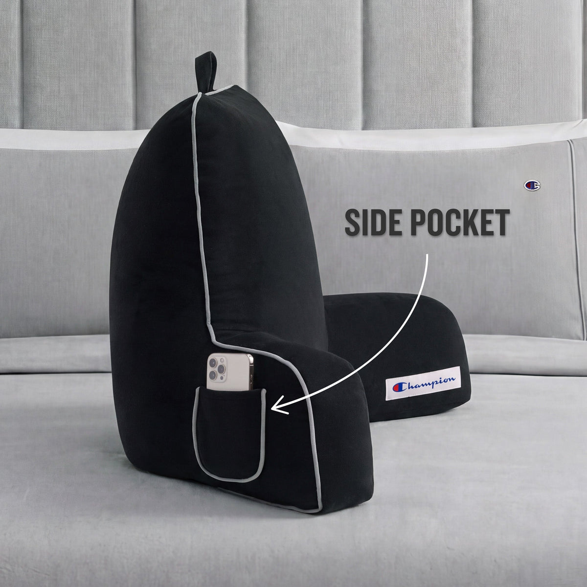 Faux Wool Backrest Pillow