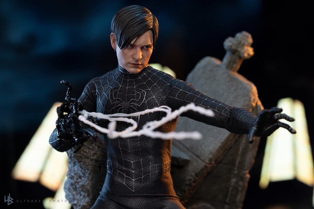 READY🔥Hot Toys MMS728B Spider-Man 3 Spiderman (Black Suit) (Deluxe Version) Special Edition 1/6th Scale Collectible Figure