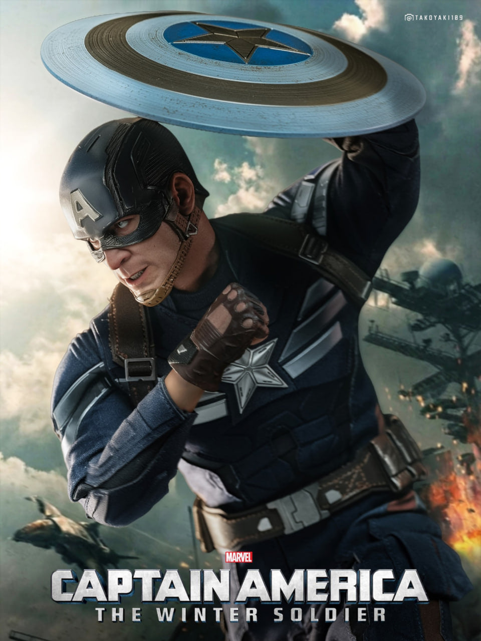 READY🔥Hot Toys MMS783 Captain America: The Winter Soldier 1/6th scale Captain America (Stealth S.T.R.I.K.E. Suit) 2.0 Collectible Figure