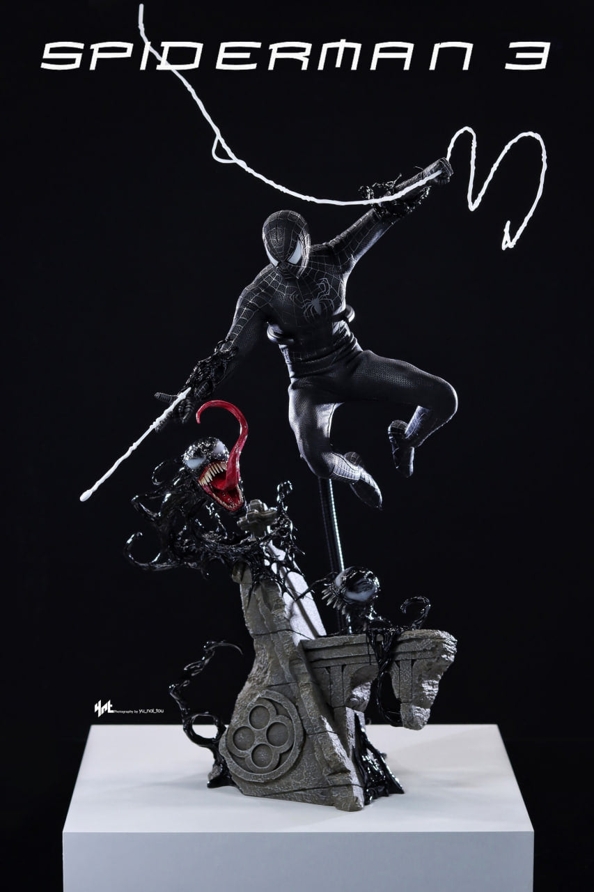 READY🔥Hot Toys MMS728B Spider-Man 3 Spiderman (Black Suit) (Deluxe Version) Special Edition 1/6th Scale Collectible Figure