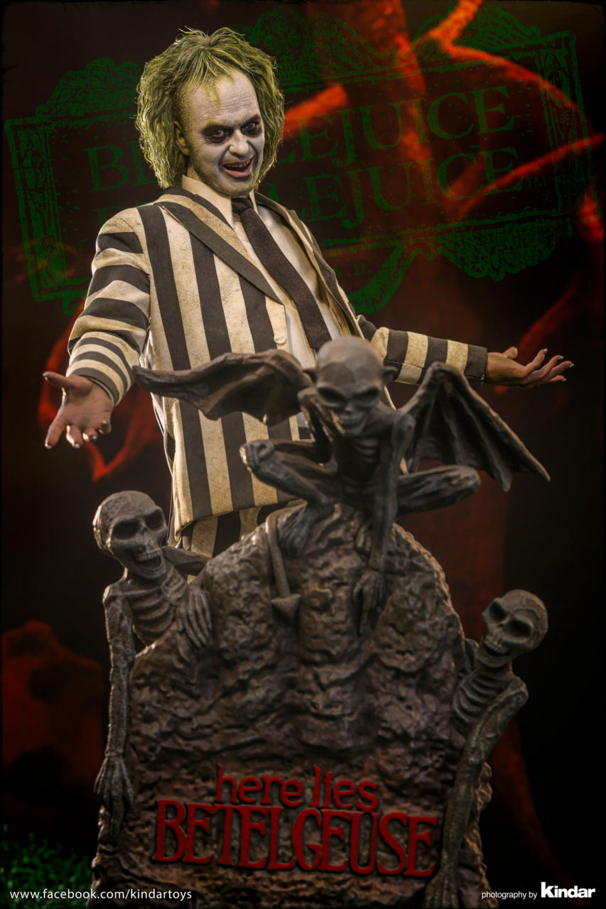 READY🔥Hot Toys MMS767 Beetlejuice 1/6th scale Beetlejuice Collectible Figure