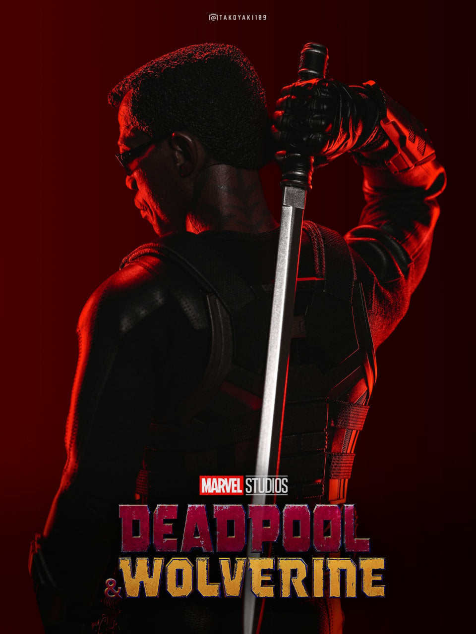 READY🔥Hot Toys MMS791B Deadpool & Wolverine 1/6th Scale Blade Collectible Figure (First Edition)