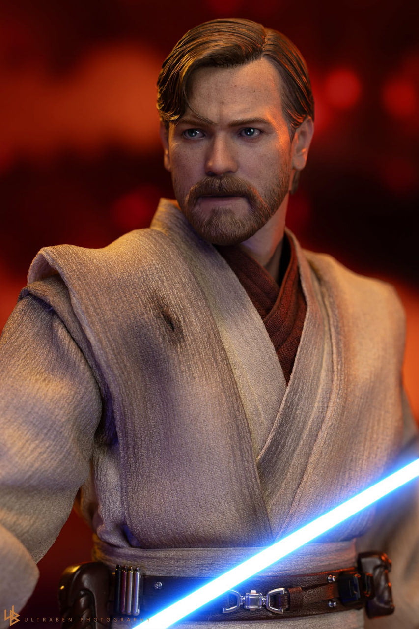 READY🔥Hot Toys MMS843 Star Wars: Revenge Of The Sith - Obi-Wan Kenobi (Mustafar) 1/6th Scale Collectible Figure