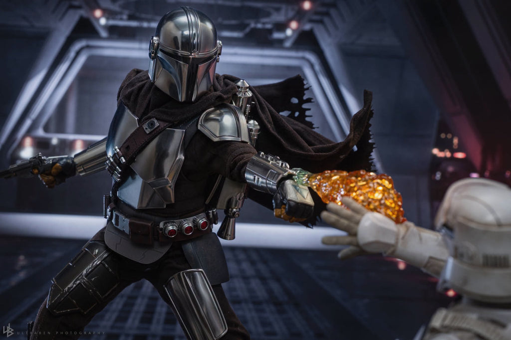 READY🔥Hot Toys MMS872 Star Wars: The Mandalorian & Grogu - The Mandalorian & Grogu Collectible Set (Deluxe Version)