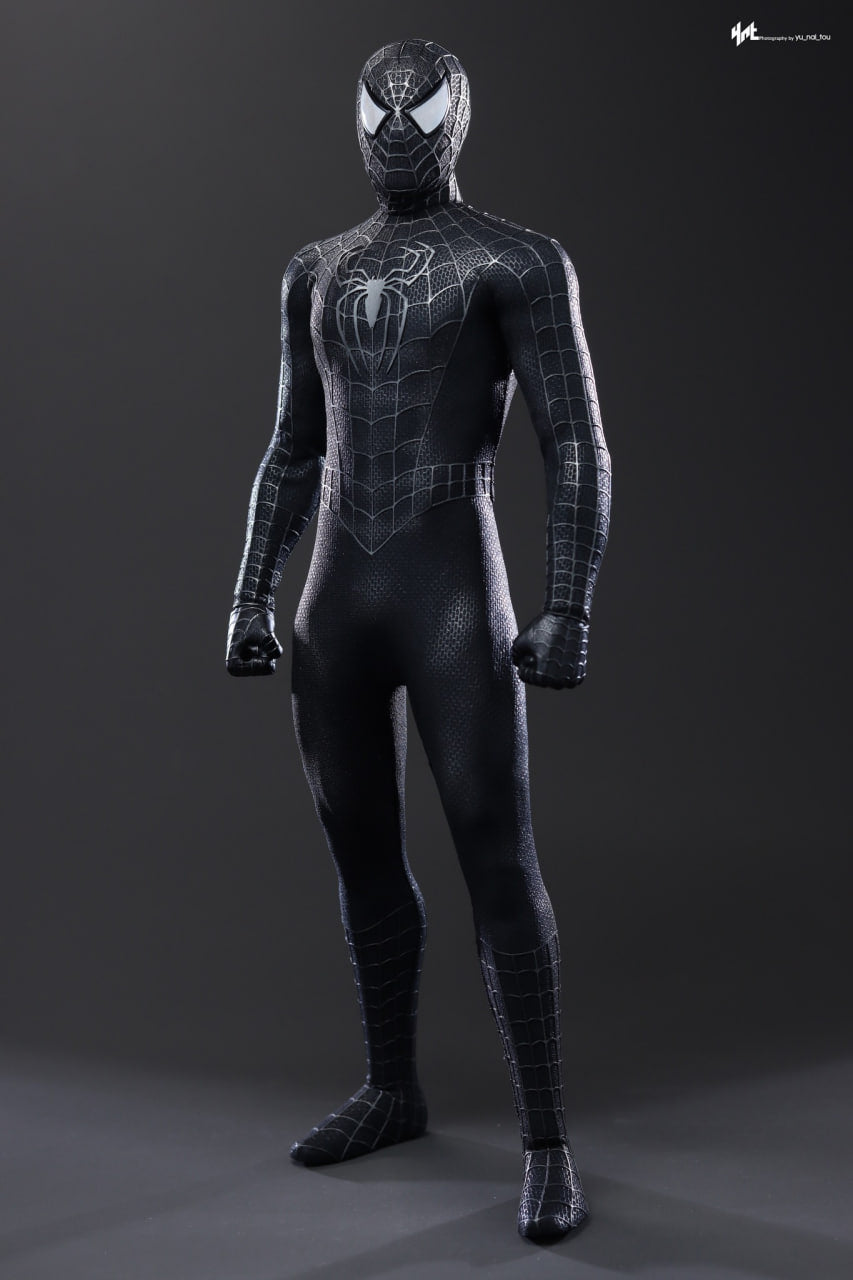 READY🔥Hot Toys MMS728B Spider-Man 3 Spiderman (Black Suit) (Deluxe Version) Special Edition 1/6th Scale Collectible Figure