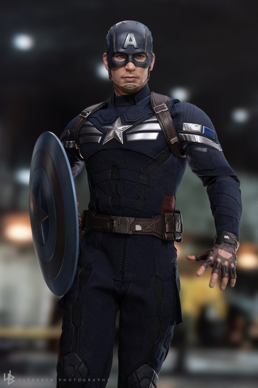 READY🔥Hot Toys MMS783 Captain America: The Winter Soldier 1/6th scale Captain America (Stealth S.T.R.I.K.E. Suit) 2.0 Collectible Figure