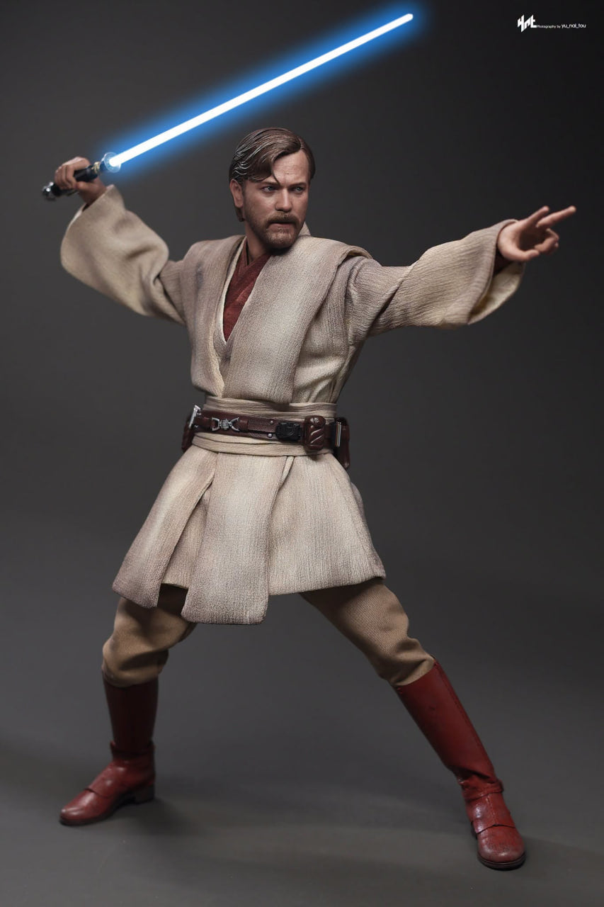 READY🔥Hot Toys MMS843 Star Wars: Revenge Of The Sith - Obi-Wan Kenobi (Mustafar) 1/6th Scale Collectible Figure