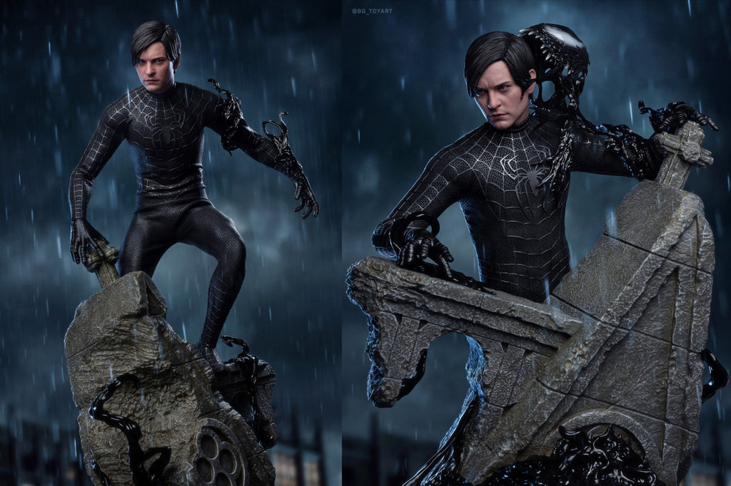 READY🔥Hot Toys MMS728B Spider-Man 3 Spiderman (Black Suit) (Deluxe Version) Special Edition 1/6th Scale Collectible Figure