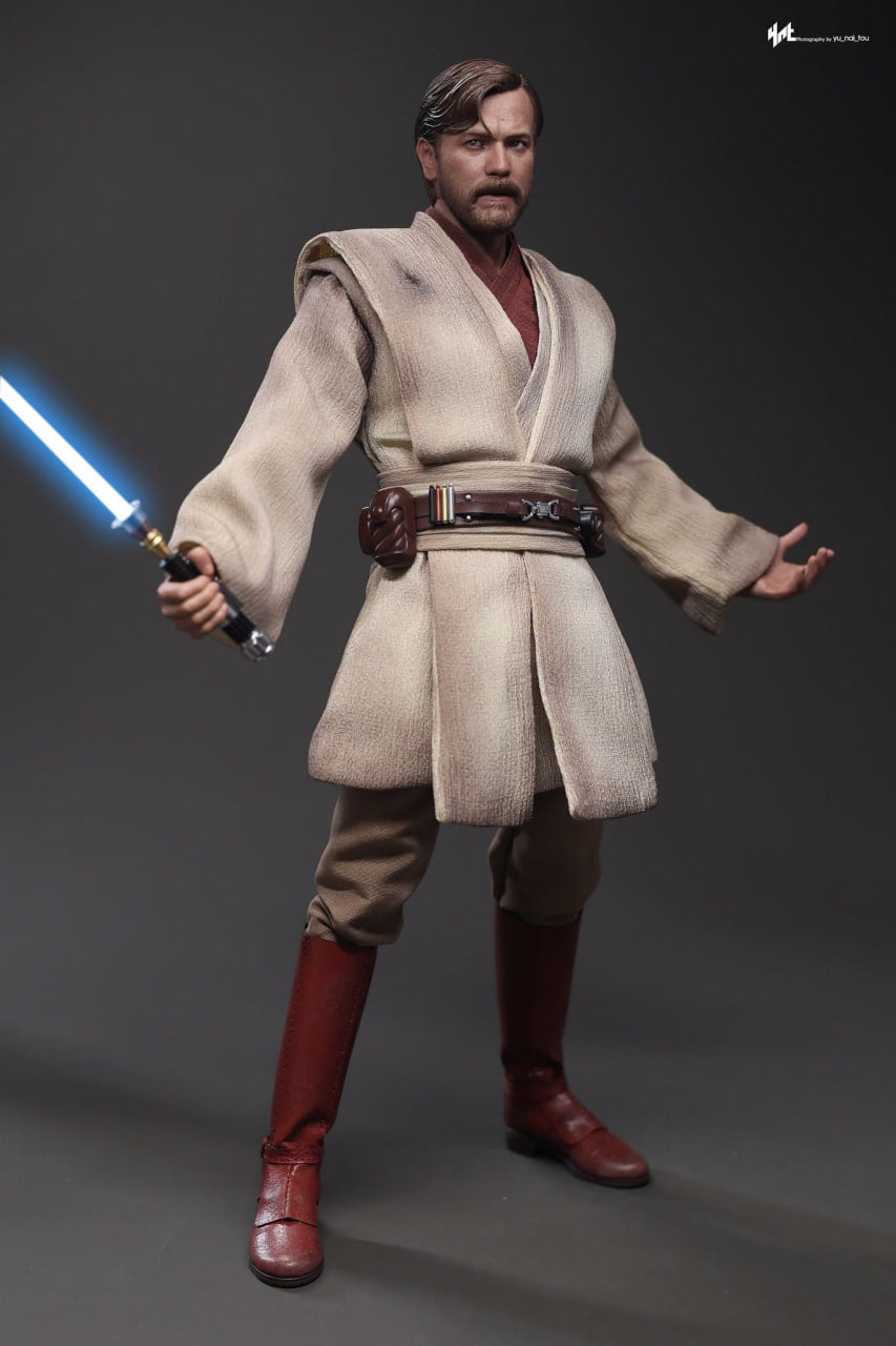 READY🔥Hot Toys MMS843 Star Wars: Revenge Of The Sith - Obi-Wan Kenobi (Mustafar) 1/6th Scale Collectible Figure