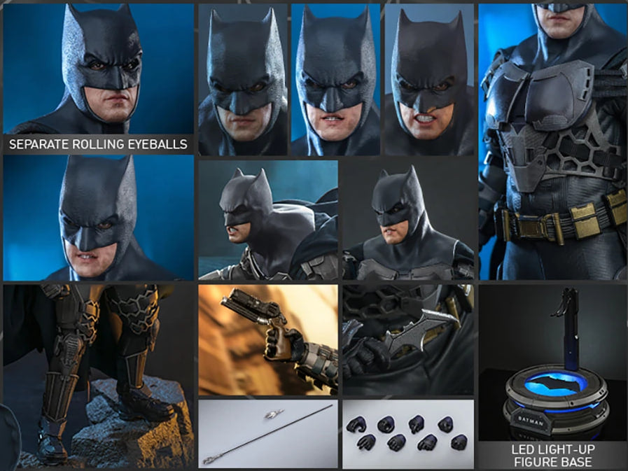 READY🔥Hot Toys MMS703 The Flash – Batman 1/6 Scale Collectible Figure