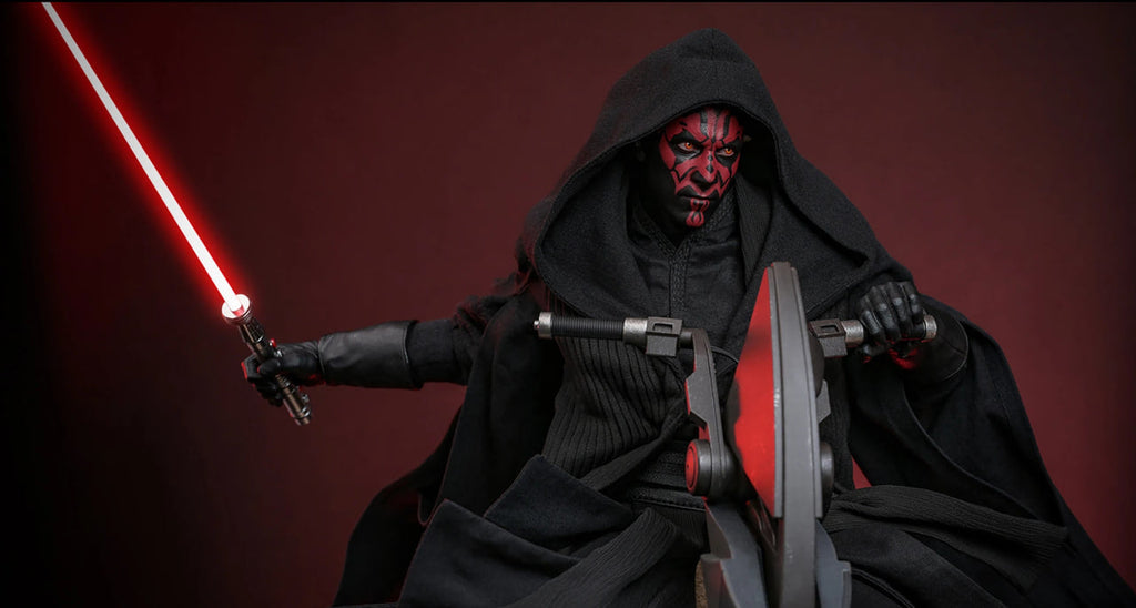 READY🔥Hot Toys Star Wars MMS749 MMS749b Episode I The Phantom Menace Darth Maul with Sith Speeder 1/6 Collector & Special Edition