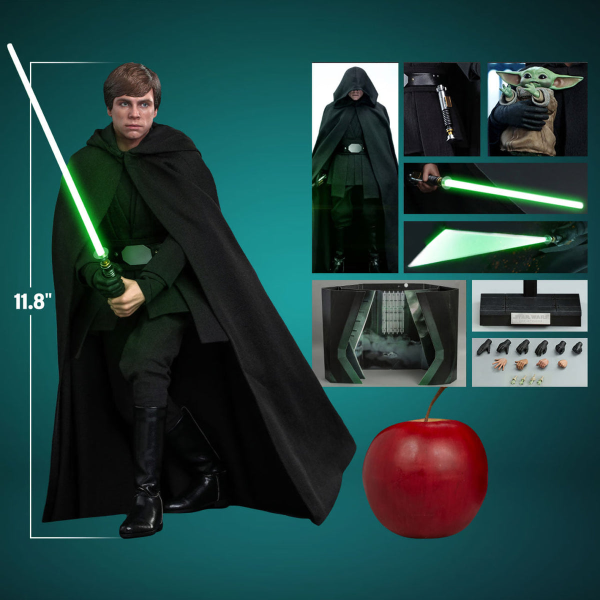 Ready🔥Hot Toys DX22 STAR WARS: THE MANDALORIAN 1/6 LUKE SKYWALKER Standard Version