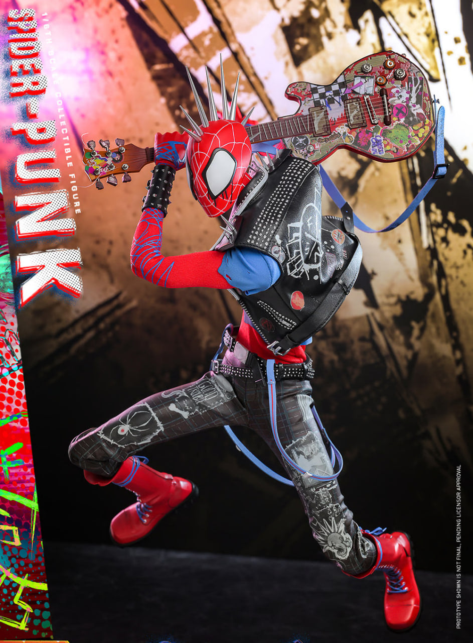 READY🔥Hot Toys MMS726 Spiderman Across the Spider Verse Spider Punk 1/6 Scale Collectible Figure Standard Version
