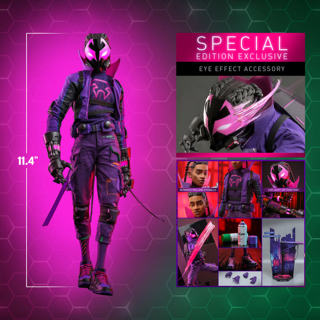 READY🔥Hot Toys MMS725B Spiderman Across the Spider-Verse Miles G. Morales 1/6 Scale Collectible Figure Special Edition