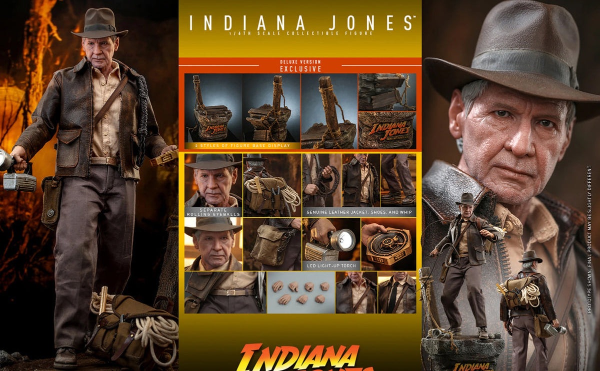 READY🔥Hot Toys MMS717 Indiana Jones and the Dial of Destiny – Indiana Jones (Deluxe Version)