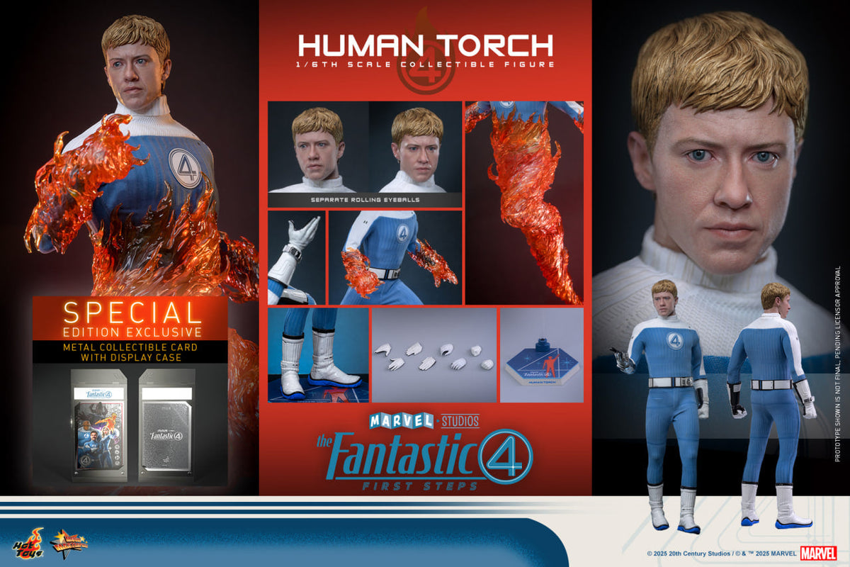 Preorder🔥Hot Toys MMS829B The Fantastic Four: First Steps 1/6th scale Human Torch Collectible Figure (Special Edition)
