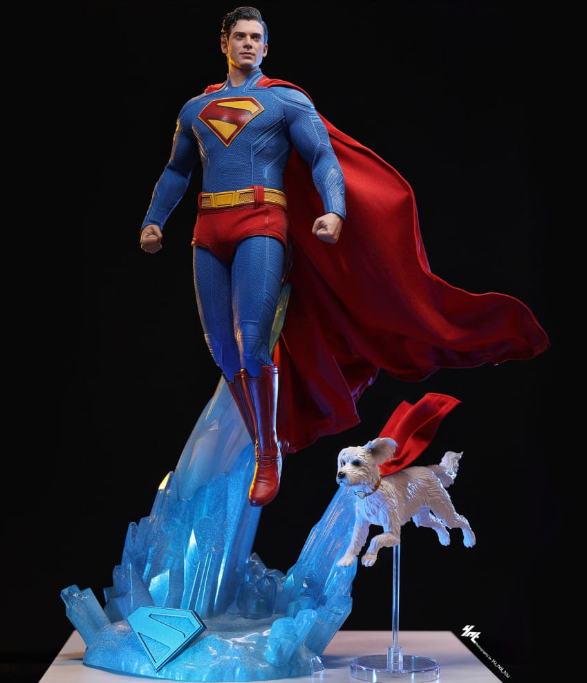 READY🔥Hot Toys MMS812 Superman 1/6th Scale Superman & Krypto Collectible Set