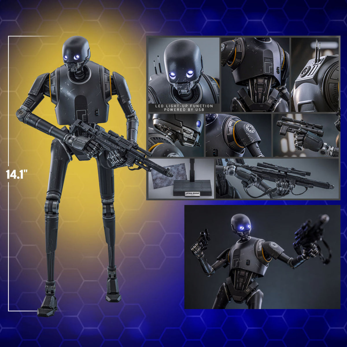 READY🔥Hot Toys TMS156 Star Wars: Andor 1/6th scale K-2SO Collectible Figure