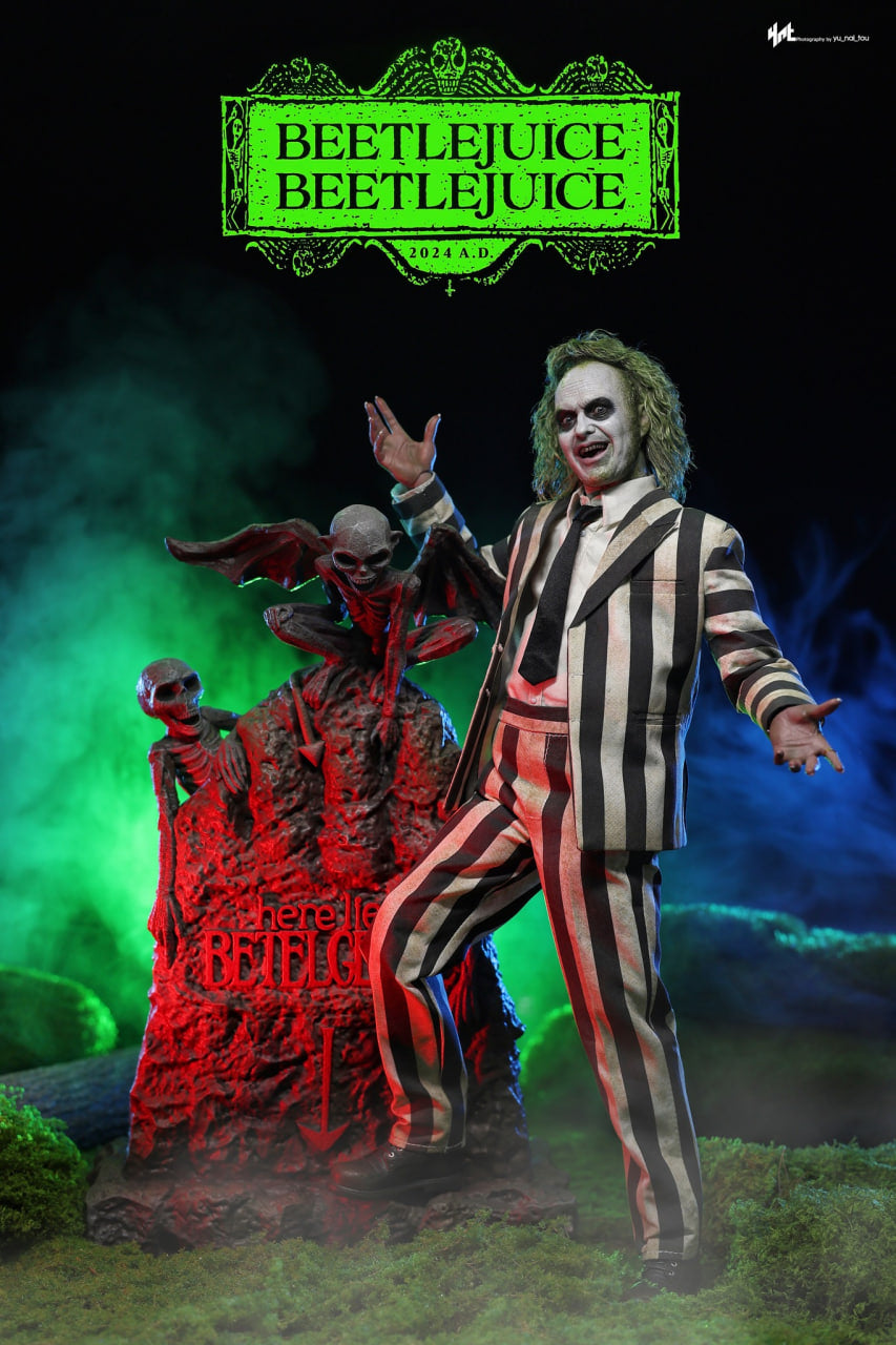 READY🔥Hot Toys MMS767 Beetlejuice 1/6th scale Beetlejuice Collectible Figure