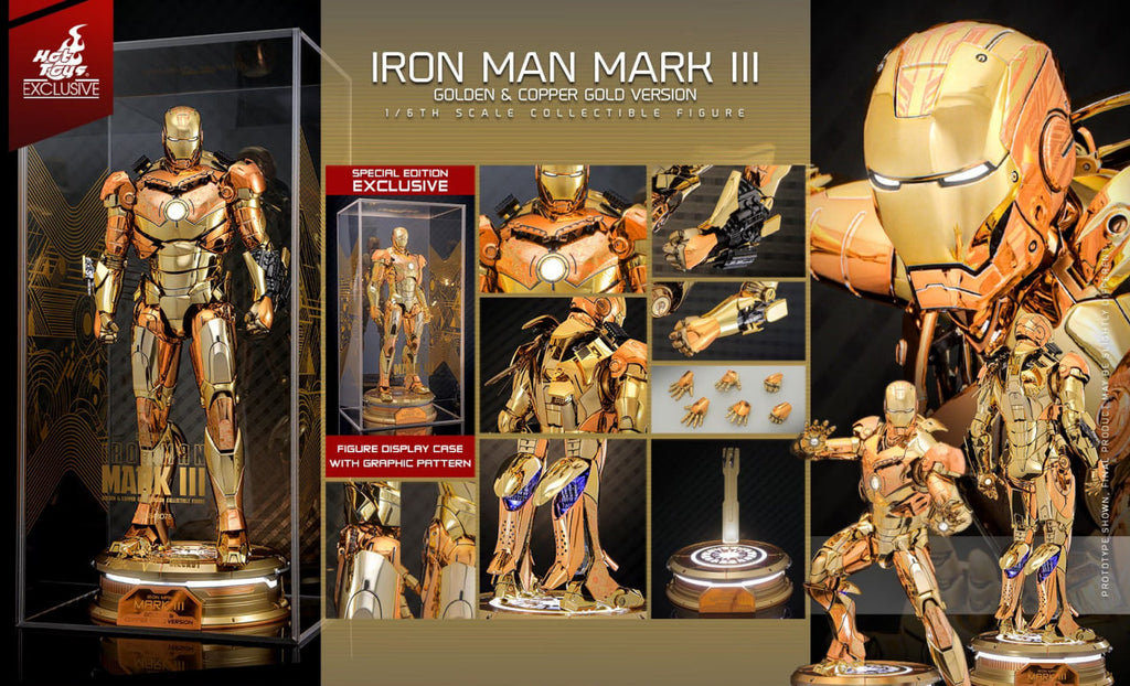 READY🔥Hot Toys MMS848d78 Iron Man Mark III (Golden & Copper Gold Version) Special Edition [Hot Toys Exclusive]